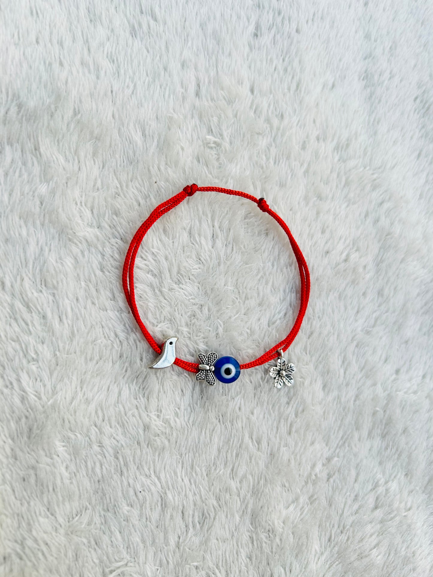 Multi charm adjustable anklet
