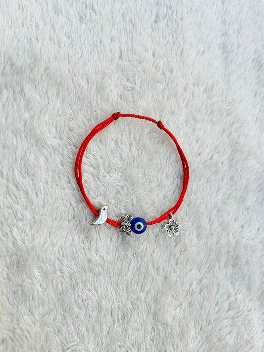 Multi charm adjustable anklet