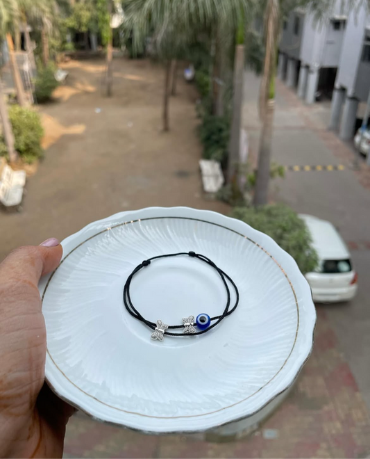 Evileye with butterflies anklet