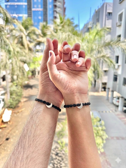 Moon couple bracelet