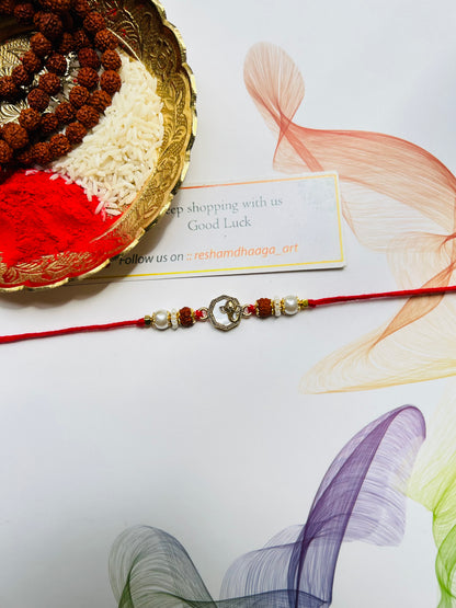 Ganesh mother pearl Rakhi