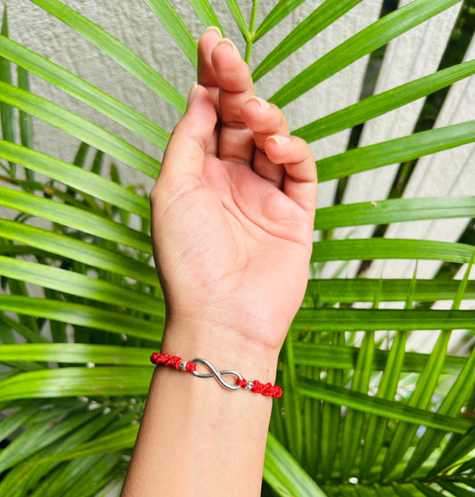 Infinity with beads couple Bracelet