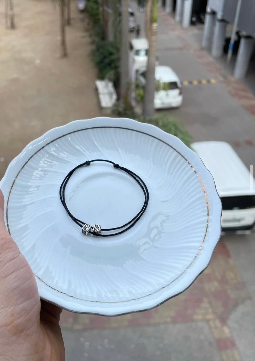 Square element Anklet