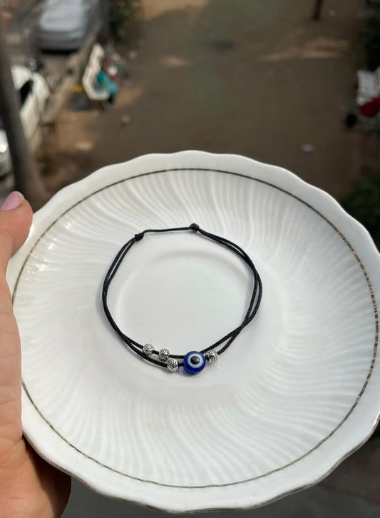 Evil eye with balls anklet