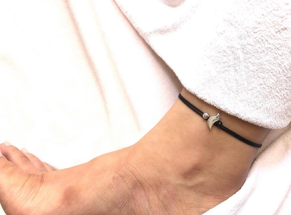 Sparrow with beads Anklet