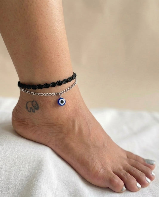 Evil eye adjustable Anklet