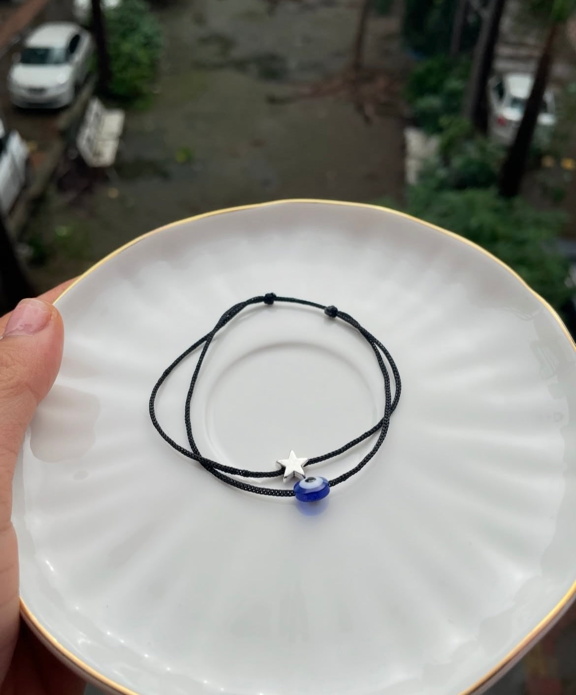 Adjustable Anklet - Evil eye & Star