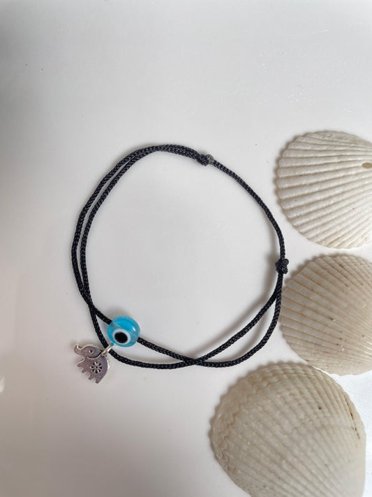 Evil eye- Elephant Anklet