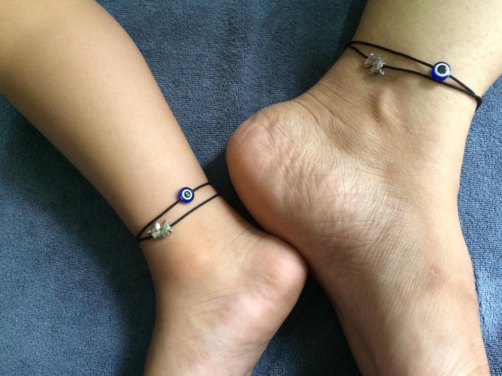 Evileye - Unicorn Anklet (Mother - Daughter combo)