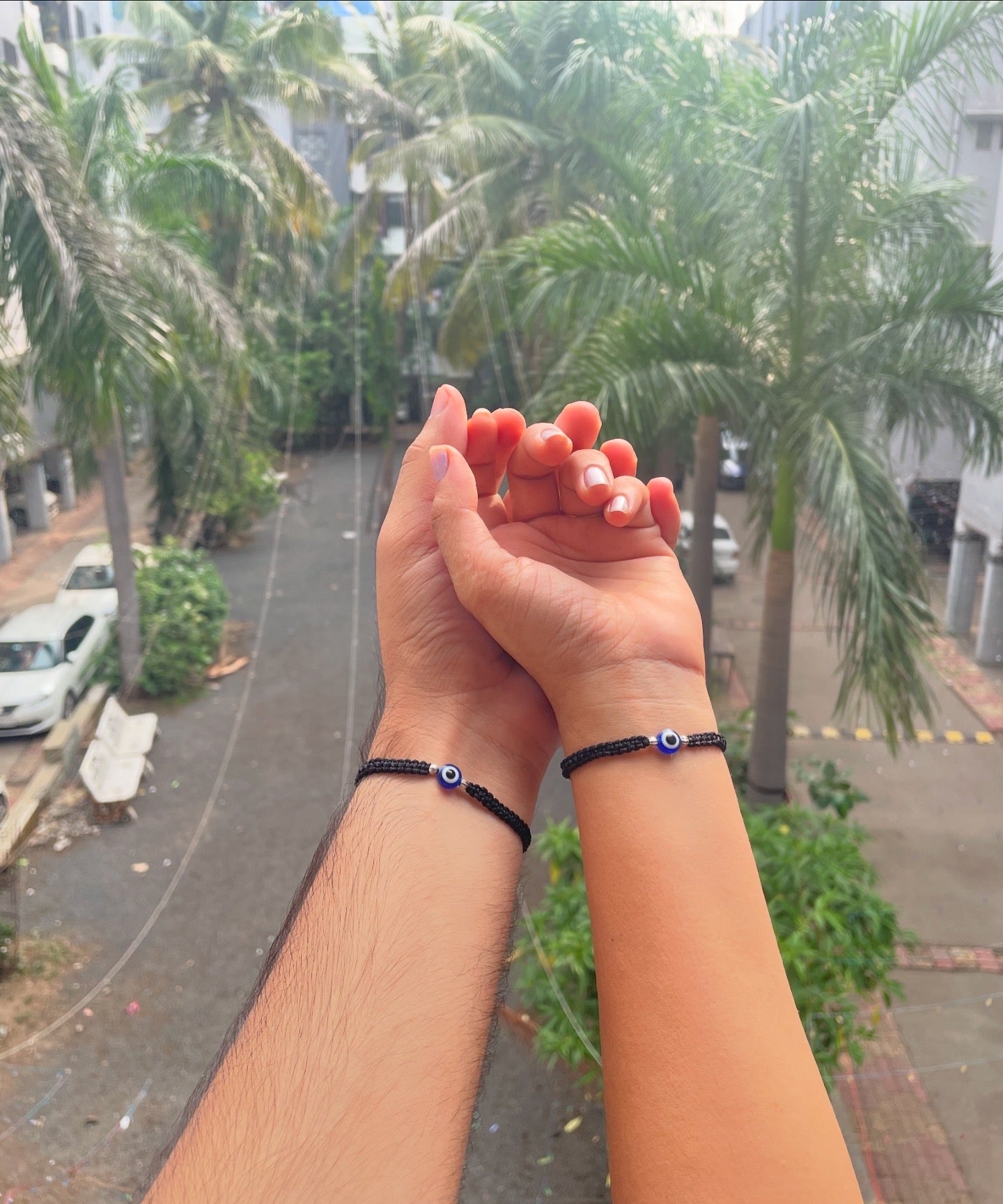 Evil eye Couple Bracelet Combo