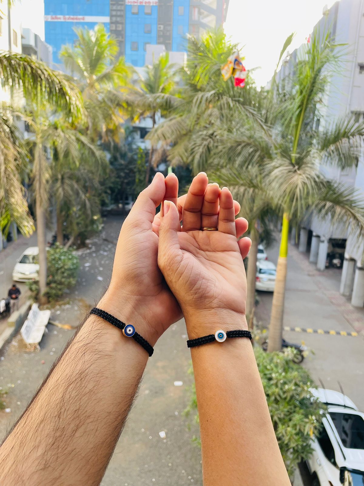 Evil eye Couple Bracelet Combo