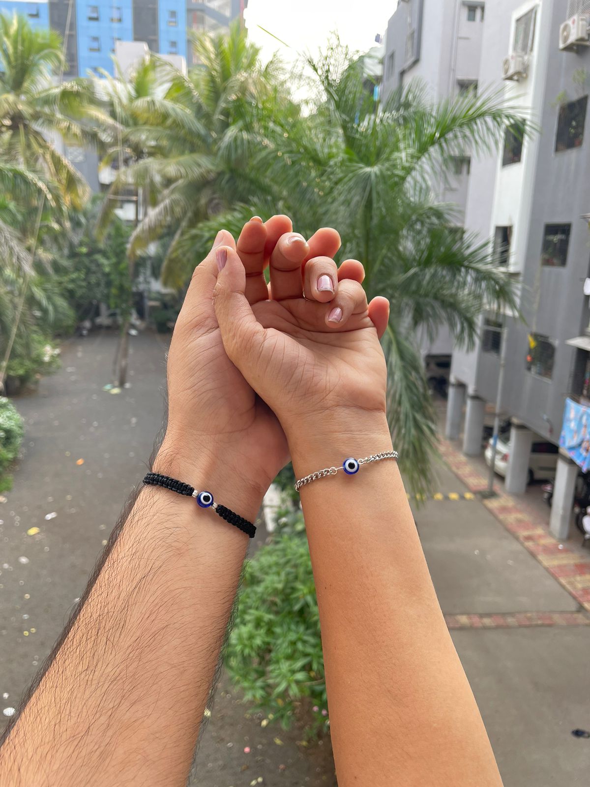 Evil eye Couple Bracelet Combo