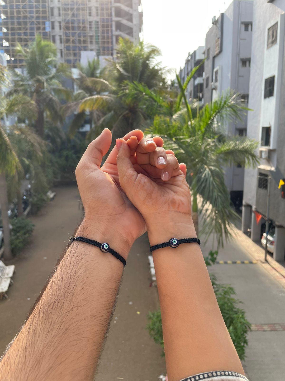 Evil eye Couple Bracelet Combo