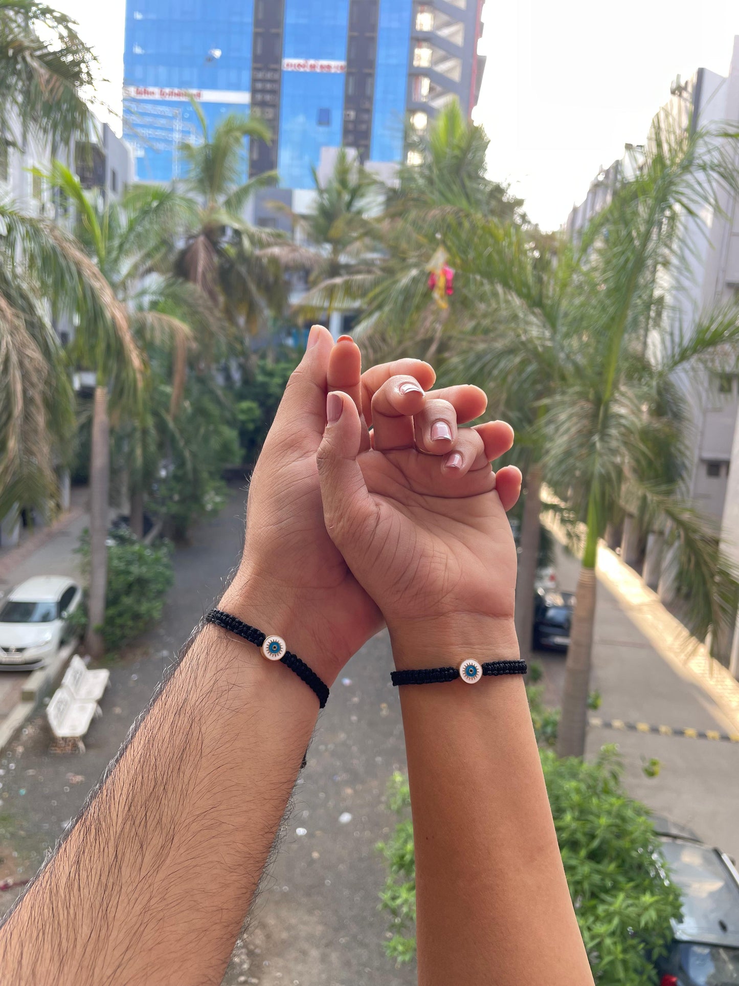 Evil eye Couple Bracelet Combo