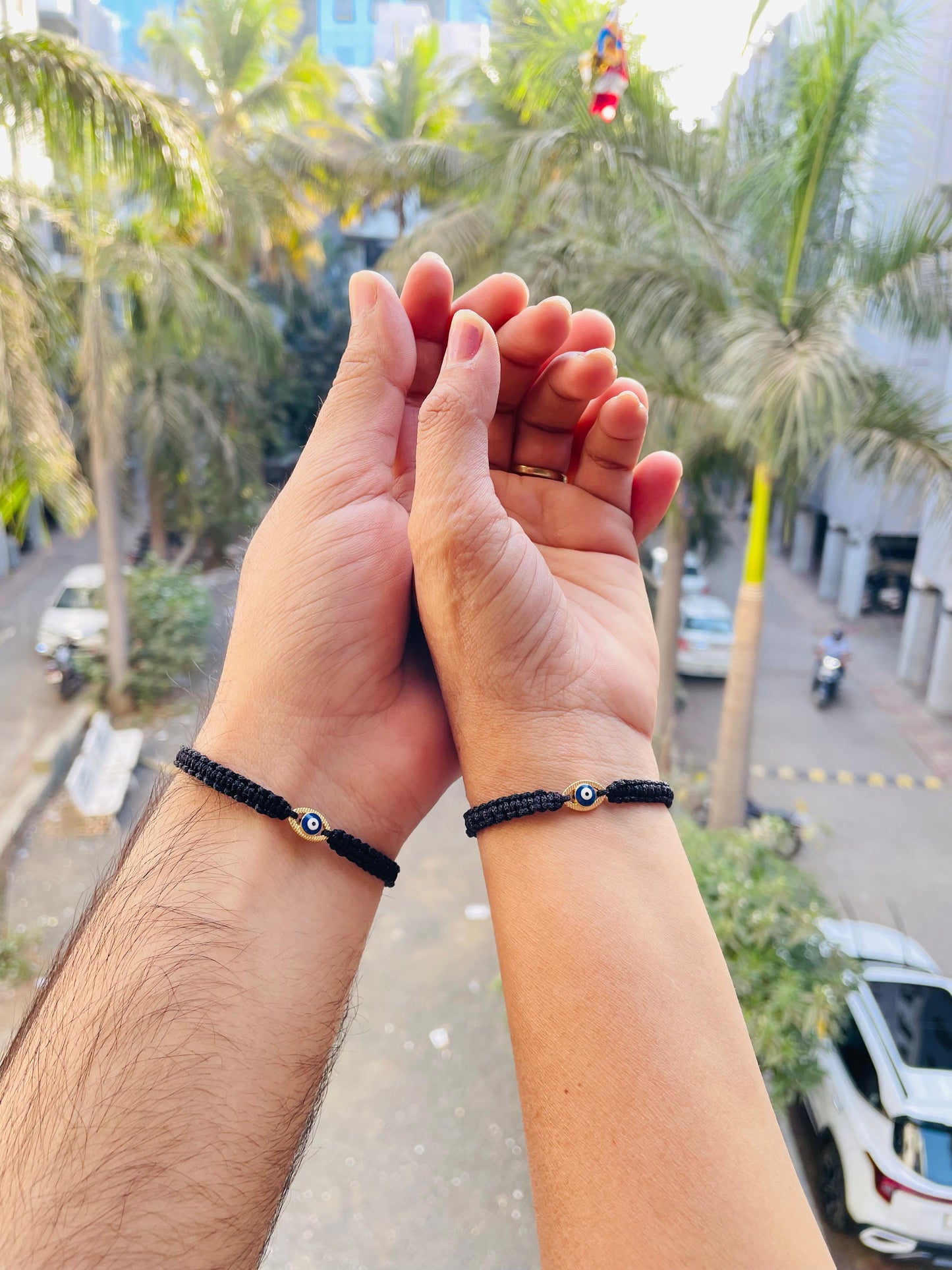 Evil eye Couple Bracelet Combo