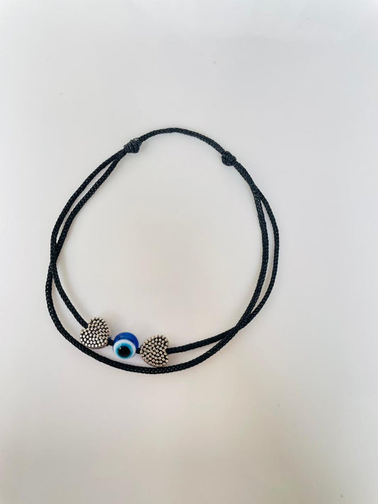 Heart with Evileye anklet