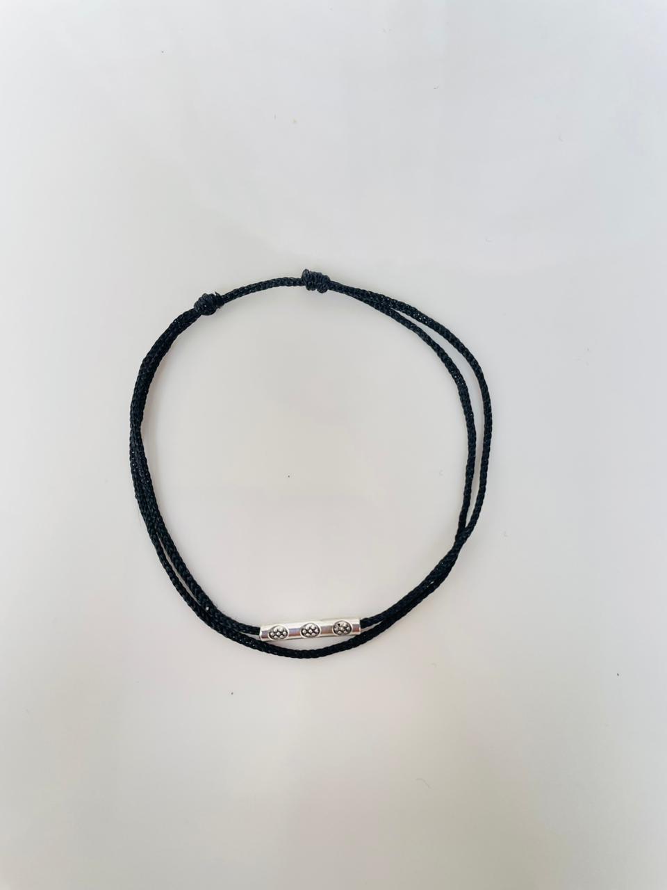 Silver Slit Anklet