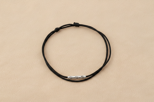 Silver Slit Anklet