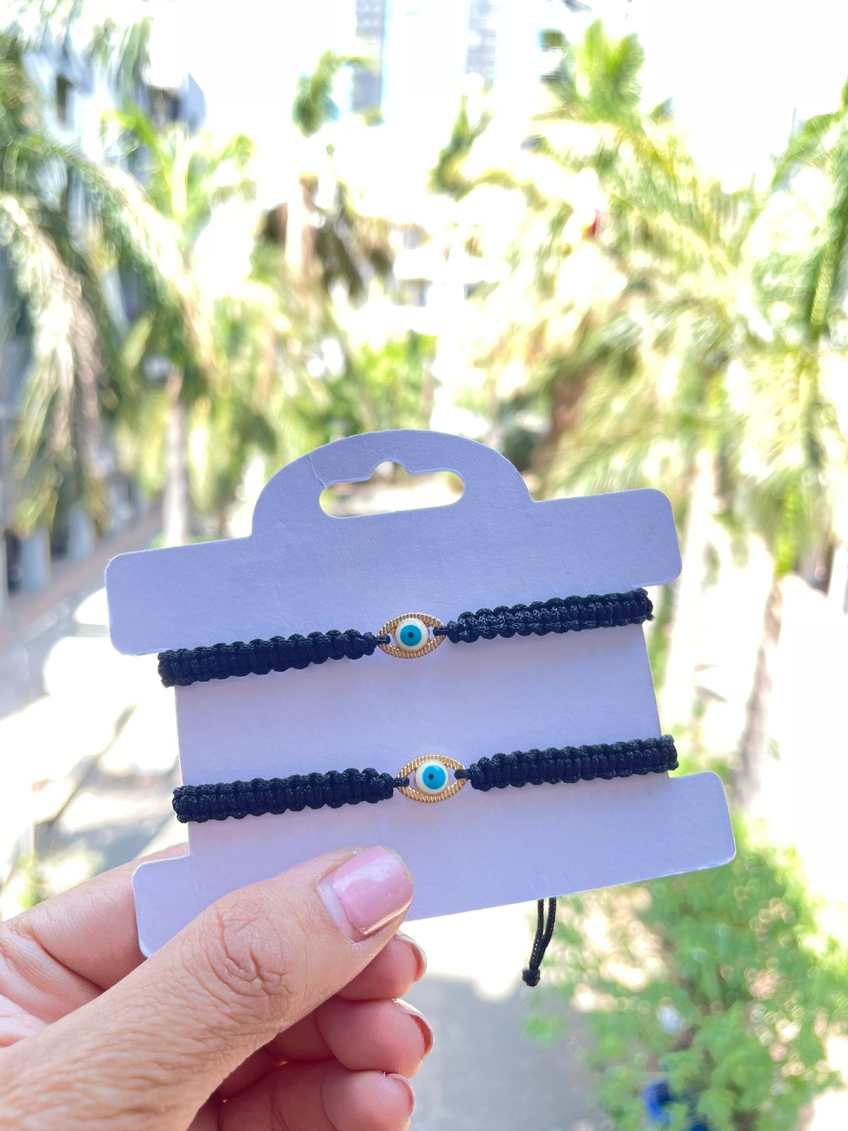 Evil Eye Couple Bracelet Combo