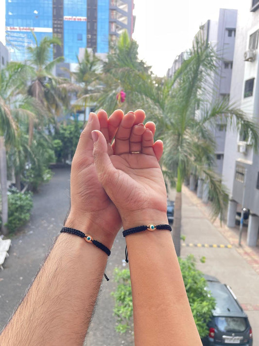 Evil Eye Couple Bracelet Combo