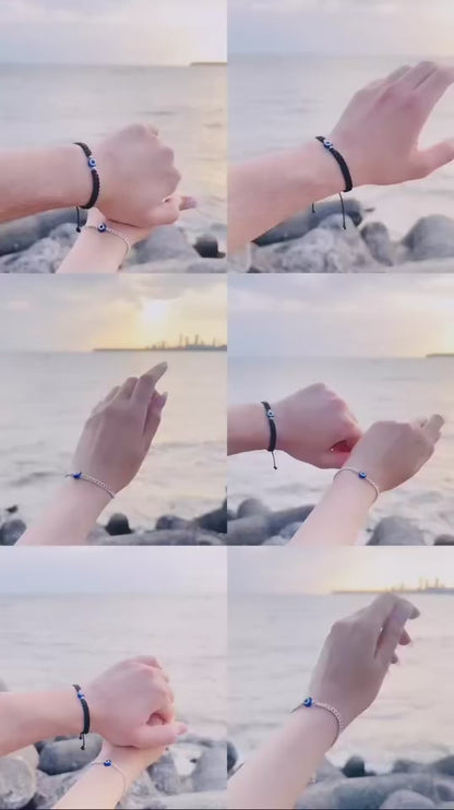 Evil eye Couple Bracelet Combo